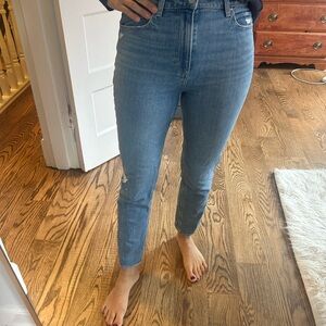 PAIGE Light Blue Ankle Jeans